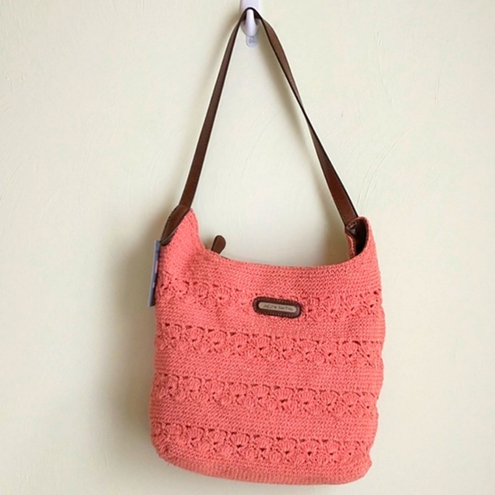 Jaclyn Smith, 3 piece bag set. Orange.